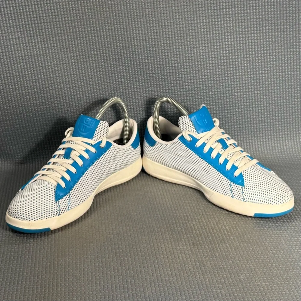 Cole Haan Women’s GrandPro Tennis Classic Sneakers White/Blue Size 6.5‎